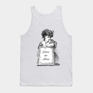 Dramabite Classical Art Memes Leave Me Alone Victorian Lady Tank Top